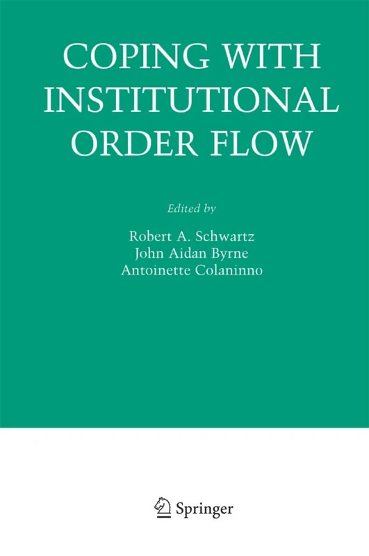 Springer - Coping With Institutional Order Flow Book