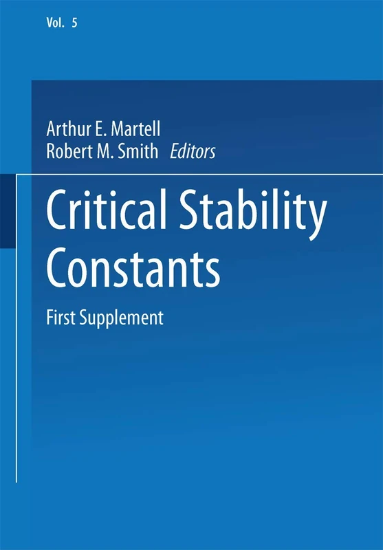 Critical Stability Constants: First Supplement: 5