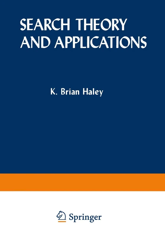 Search Theory and Applications: 8 (Nato Conference Series, 8)