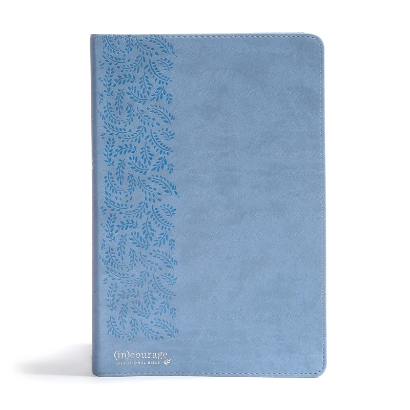 CSB (in)courage Devotional Bible, Blue Leathertouch: Black Letter, Notetaking Space, Reading Plans, Easy-To-Read Font