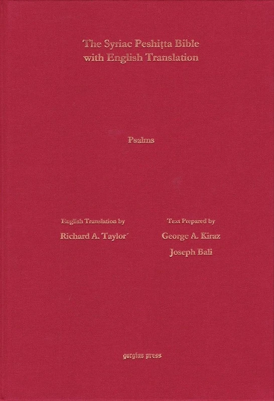 Gorgias Press - The Psalms Syriac Peshitta with English Translation
