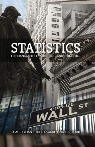 Statistics for Management, Marketing, and Economics