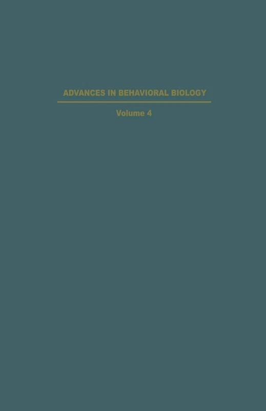 The Chemistry of Mood, Motivation, and Memory: The proceedings of an interdisciplinary conference on the Chemistry of Mood, Motivation, and Memory ... 1971: 4 (Advances in Behavioral Biology, 4) - Image 1