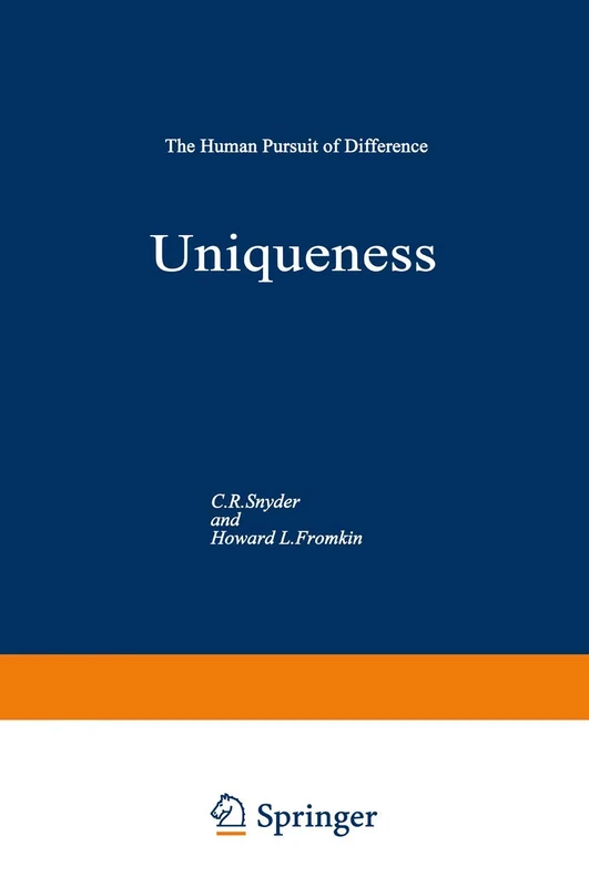 Uniqueness: The Human Pursuit of Difference (Perspectives in Social Psychology) - Image 1