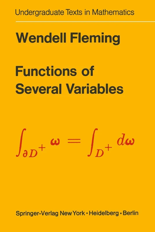 Functions of Several Variables (Undergraduate Texts in Mathematics)