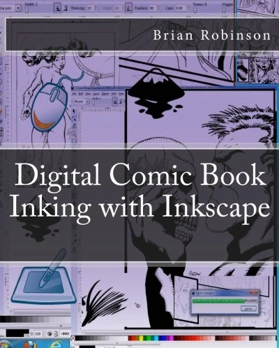 Digital Comic Book Inking with Inkscape