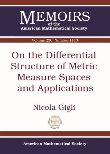 On the Differential Structure of Metric Measure Spaces and Applications (Memoirs of the American Mathematical Society)