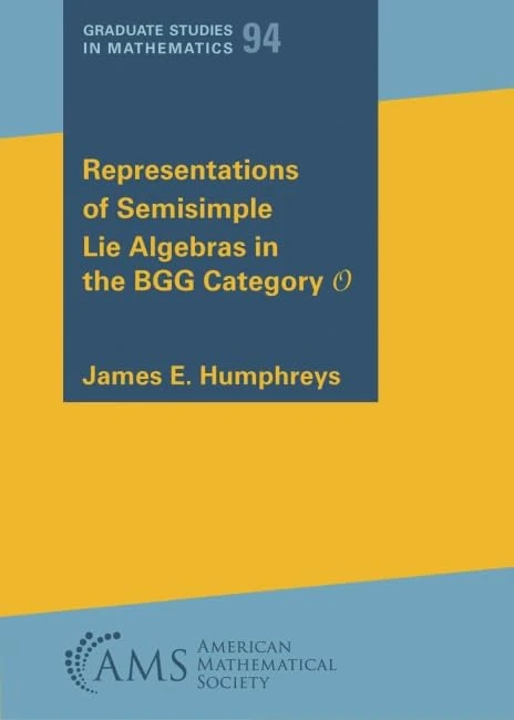 Representations of Semisimple Lie Algebras in the BGG Category O (Graduate Studies in Mathematics)
