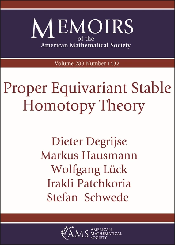 Proper Equivariant Stable Homotopy Theory (Memoirs of the American Mathematical Society)