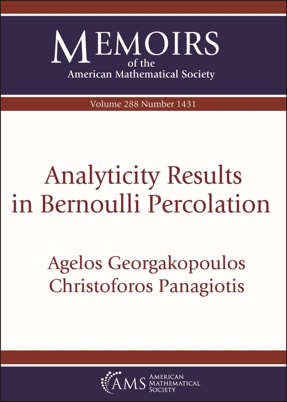 Analyticity Results in Bernoulli Percolation (Memoirs of the American Mathematical Society)