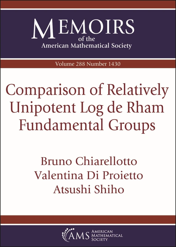 Comparison of Relatively Unipotent Log de Rham Fundamental Groups (Memoirs of the American Mathematical Society)
