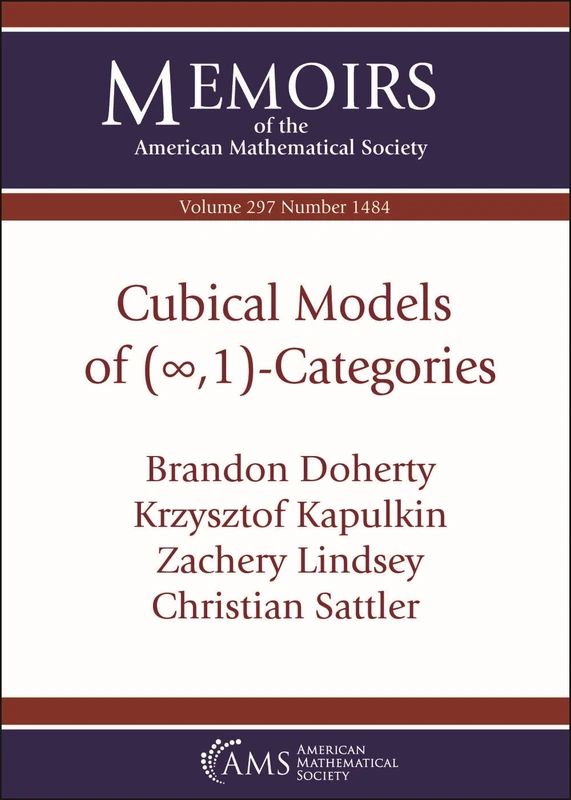 Cubical Models of $(infty ,1)$-Categories: 1484 (Memoirs of the American Mathematical Society)