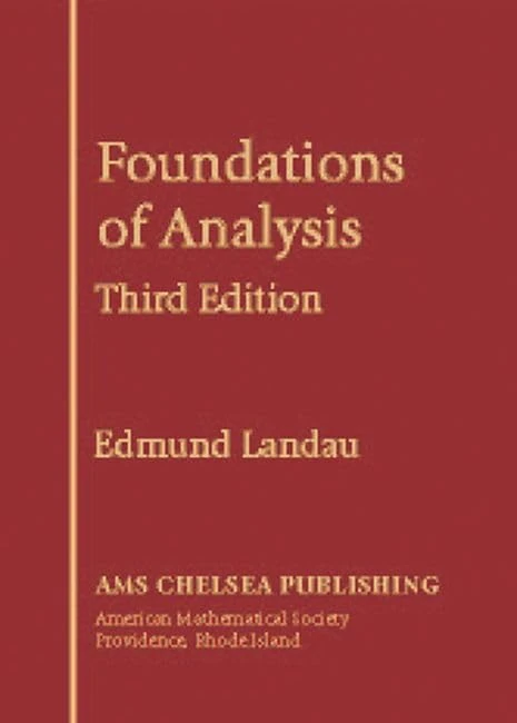 Foundations of Analysis (AMS Chelsea Publishing)