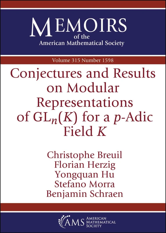 Conjectures and Results on Modular Representations of $mathrm{GL}_n(K)$ for a $p$-Adic Field $K$ (Memoirs of the American Mathematical Society)