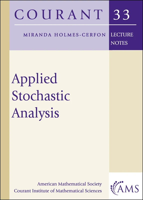 Applied Stochastic Analysis: 33 (Courant Lecture Notes) - Image 1