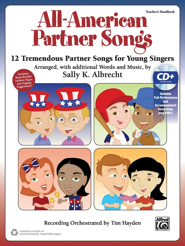 All-American Partner Songs: 12 Tremendous Partner Songs for Young Singers (Kit) (Book & Enhanced CD) (Partner Songbooks)