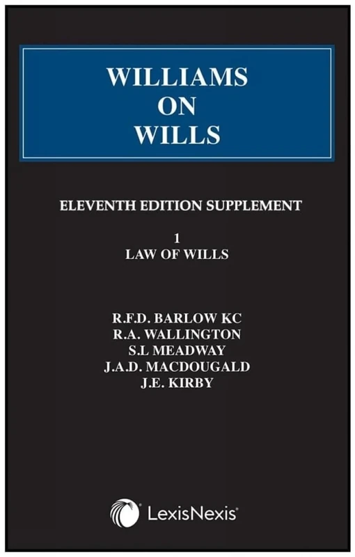 Williams on Wills: First Supplement to the Eleventh edition
