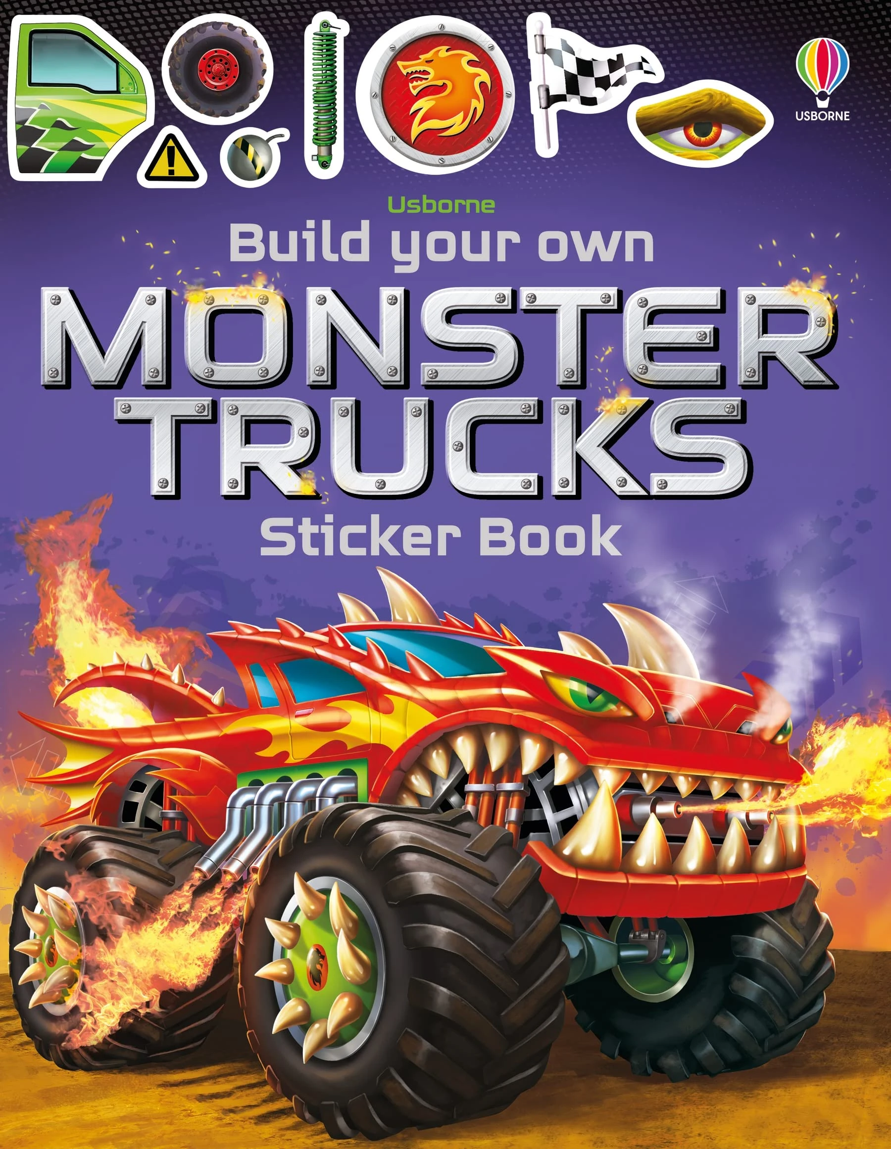Build Your Own Monster Trucks Sticker Book: Build, Customise, and Race Monster Trucks in this Interactive Sticker Book (Build Your Own Sticker Book)