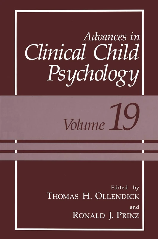 Advances in Clinical Child Psychology: 19