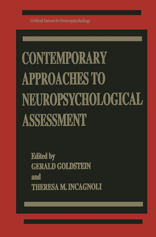 Springer - Contemporary Approaches to Neuropsychological Assessment