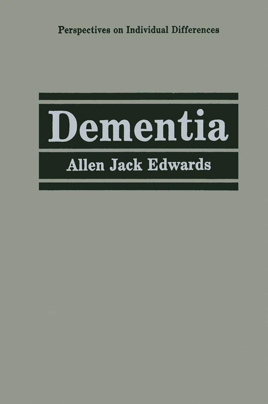 Dementia (Perspectives on Individual Differences) - Image 1
