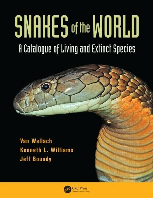 CRC Press Snakes of the World - Living and Extinct Species Book