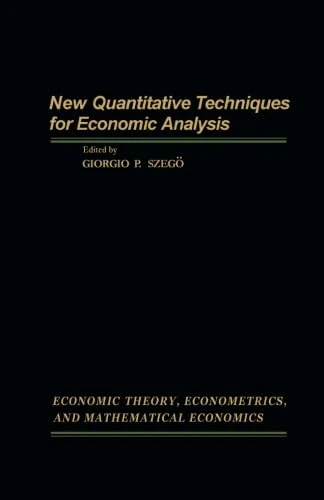 New Quantitative Techniques for Economic Analysis