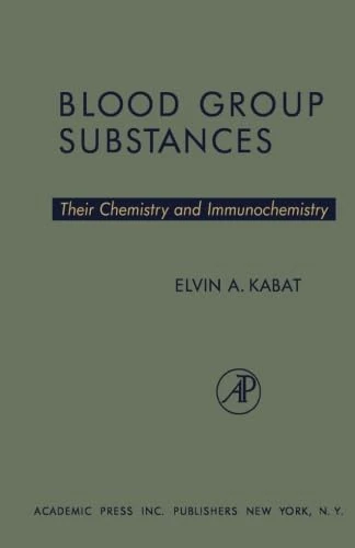 Blood Group Substances: Their Chemistry and Immunochemistry