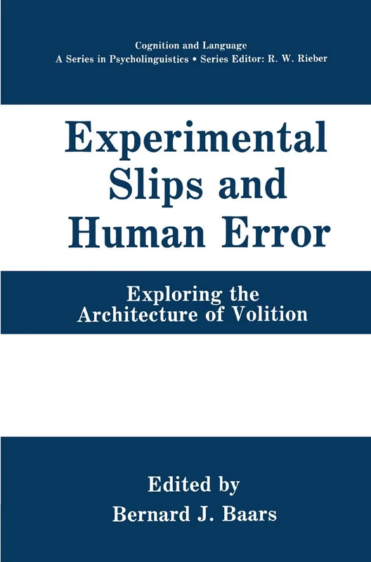 Springer - Experimental Slips and Human Error Book