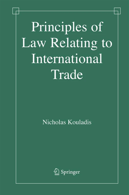 Principles of Law Relating to International Trade