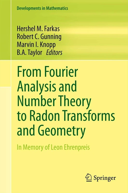 Springer - In Memory of Leon Ehrenpreis - Mathematics Vol 28