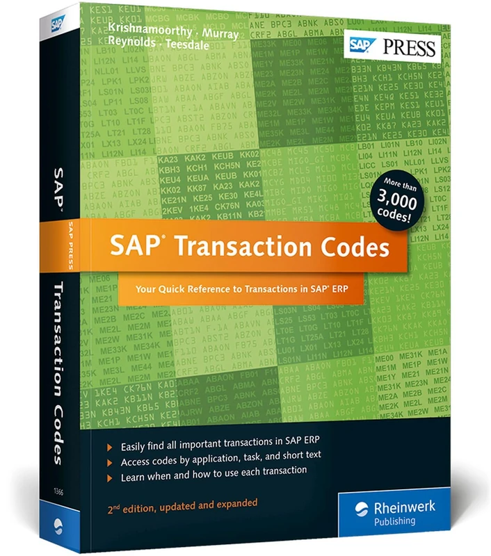 SAP Transaction Codes: Your Quick Reference to Transactions in SAP ERP