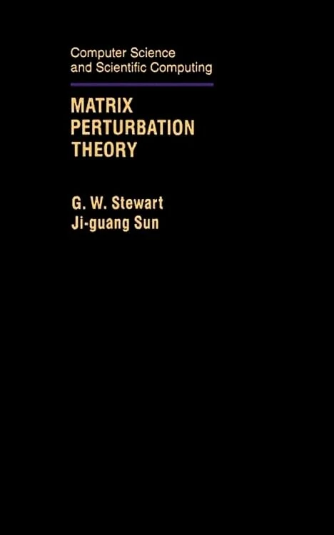 Matrix Perturbation Theory (Computer Science and Scientific Computing)