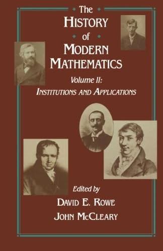 Institutions and Applications: Proceedings of the Symposium on the History of Modern Mathematics, Vassar College, Poughkeepsie, New York, June 20-24, 1989 - Image 1