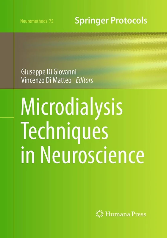 Humana Microdialysis Techniques in Neuroscience - Neuromethods 75