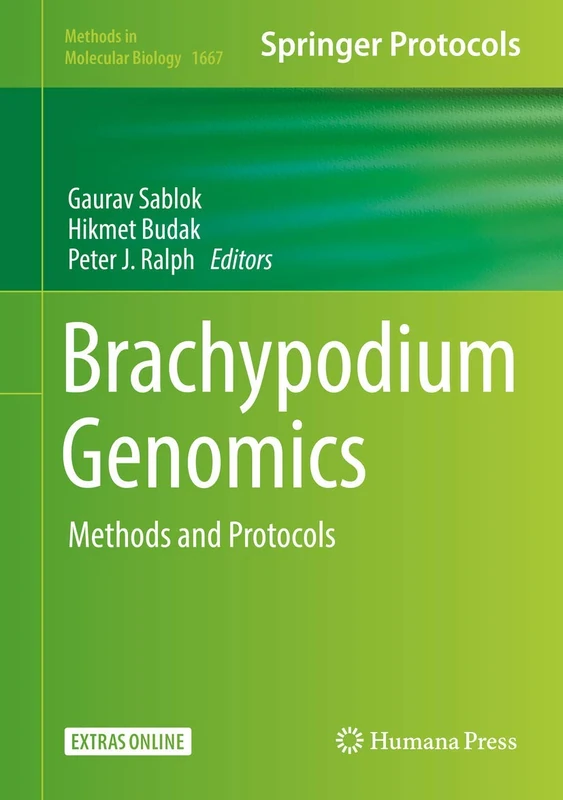 Brachypodium Genomics: Methods and Protocols: 1667 (Methods in Molecular Biology, 1667)