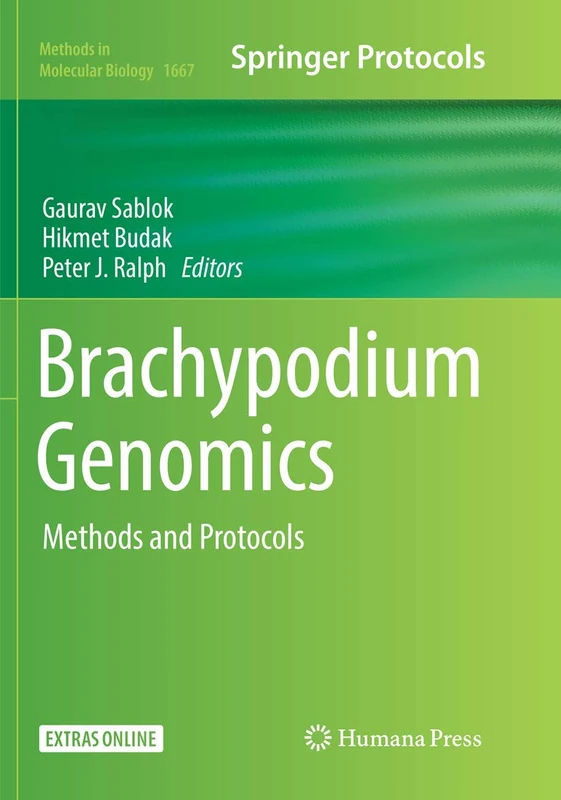 Brachypodium Genomics: Methods and Protocols: 1667 (Methods in Molecular Biology, 1667)