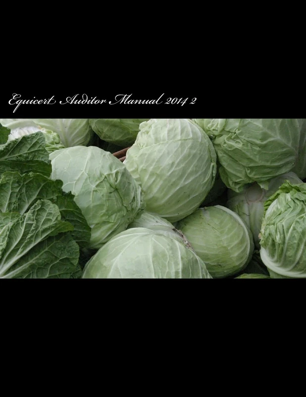 Equicert Auditor Manual 2014