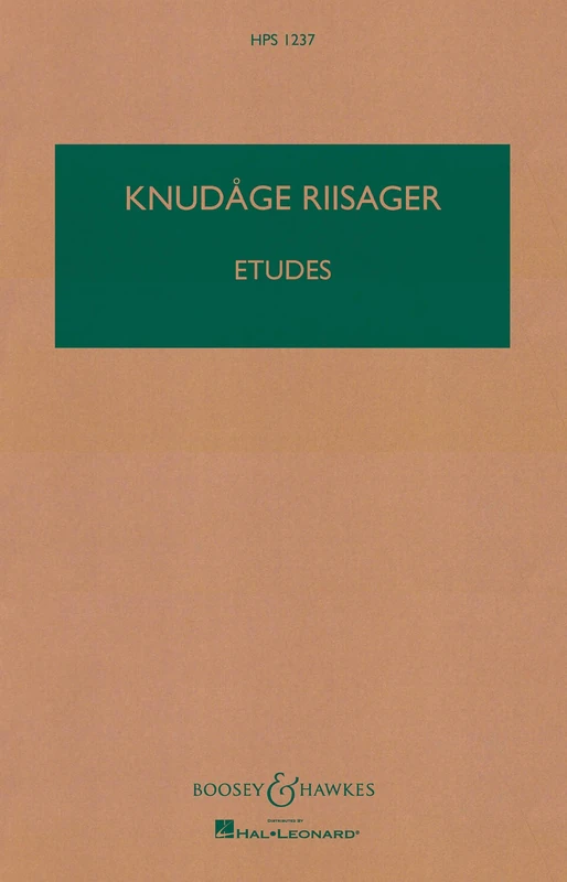 Etudes Study SC: HPS 1237. orchestra. Partition d'étude.