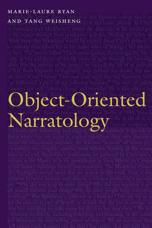 Object-Oriented Narratology (Frontiers of Narrative)