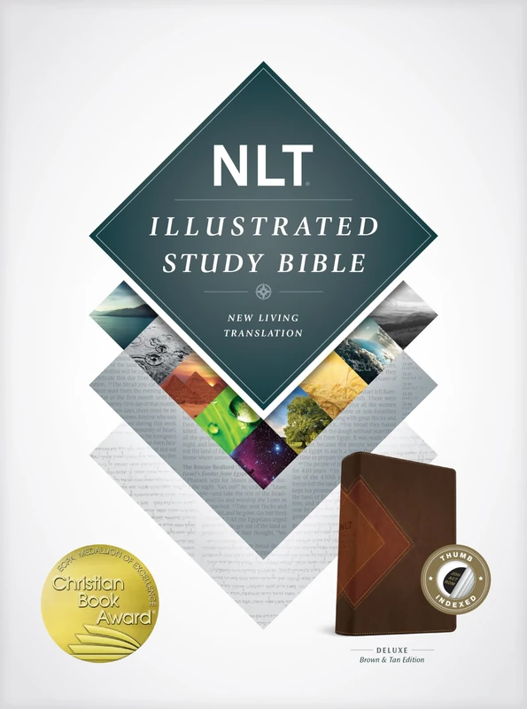 NLT Illustrated Study Bible, TuTone Brown/Tan Indexed: New Living Translation, Tutone Brown & Tan