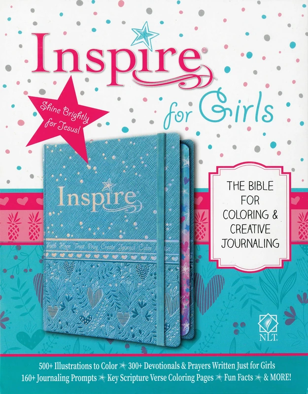 Tyndale Inspire Bible for Girls - NLT Coloring and Journaling