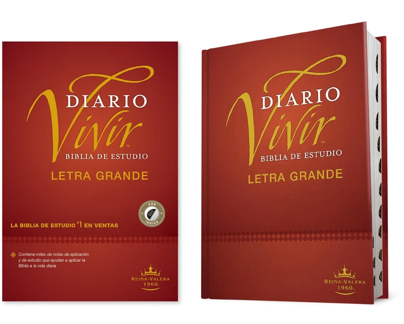 Biblia de estudio del diario vivir RVR60, letra grande: Biblia De Estudio Del Diario Vivir RVR60 / Journal Study Bible RVR60