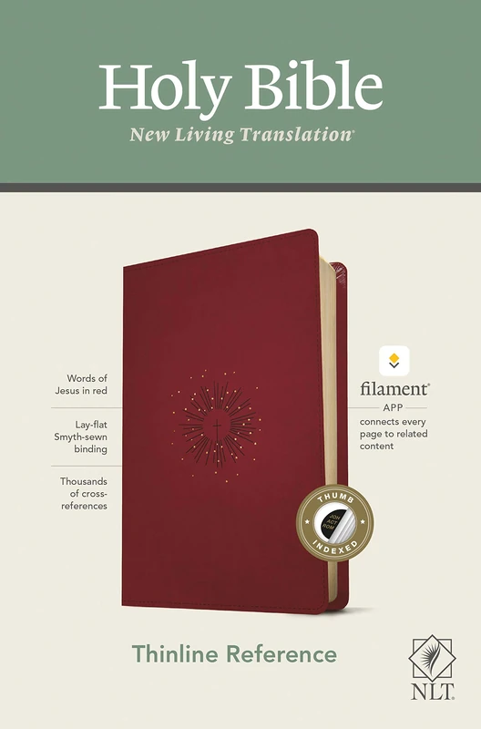 NLT Thinline Reference Bible, Filament Enabled Edition (Red: New Living Translation, Thinline Reference Bible, Berry, Filament Enabled Edition, Red Letter, Leatherlike