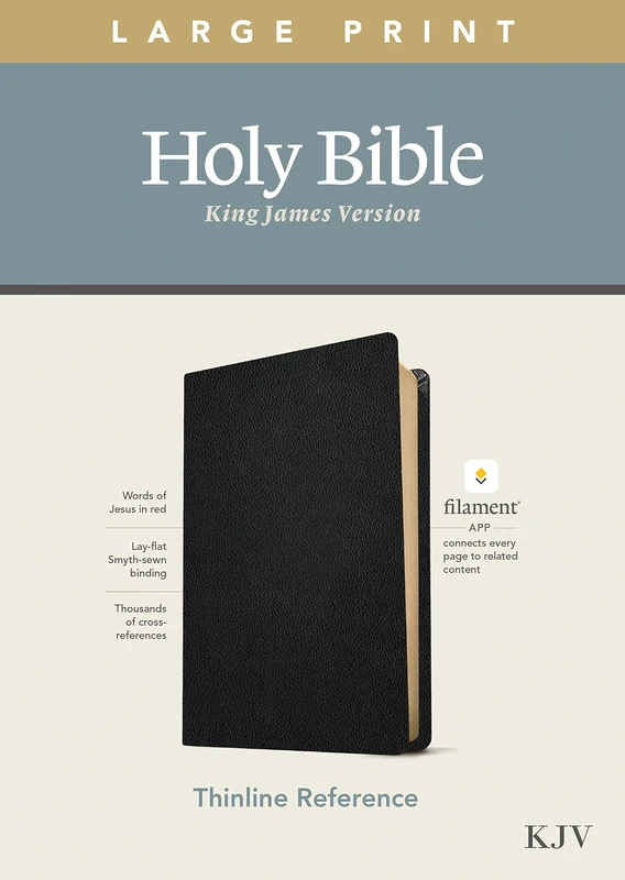 KJV Large Print Thinline Reference Bible, Filament Enabled E: Includes Free Access to the Filament Bible App Delivering Study Notes, Devotionals, Worship Music, and Video