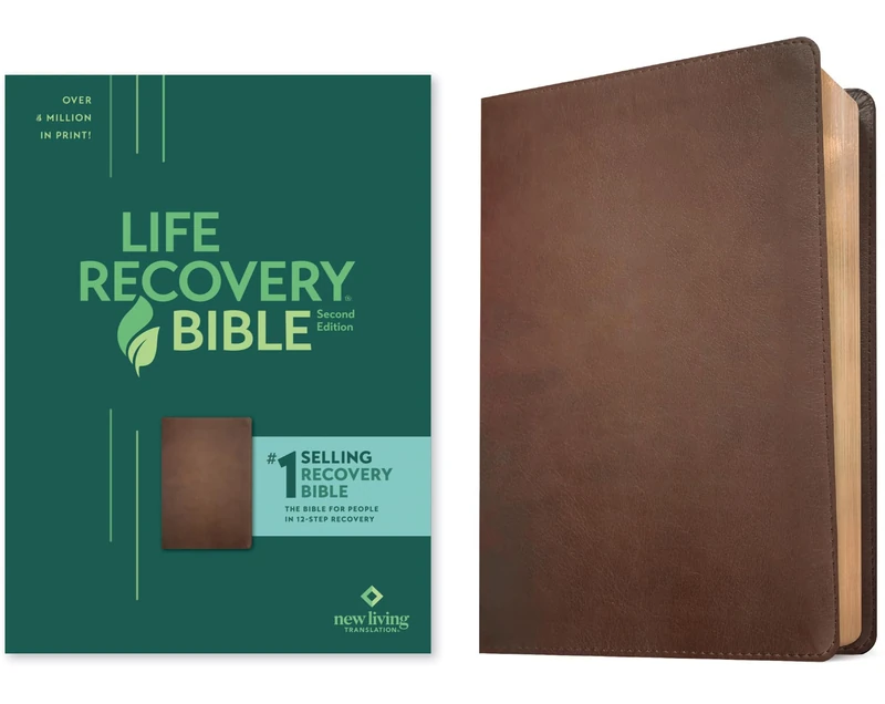 NLT Life Recovery Bible, Second Edition, Rustic Brown: New Living Translation, Rustic Brown, Leatherlike
