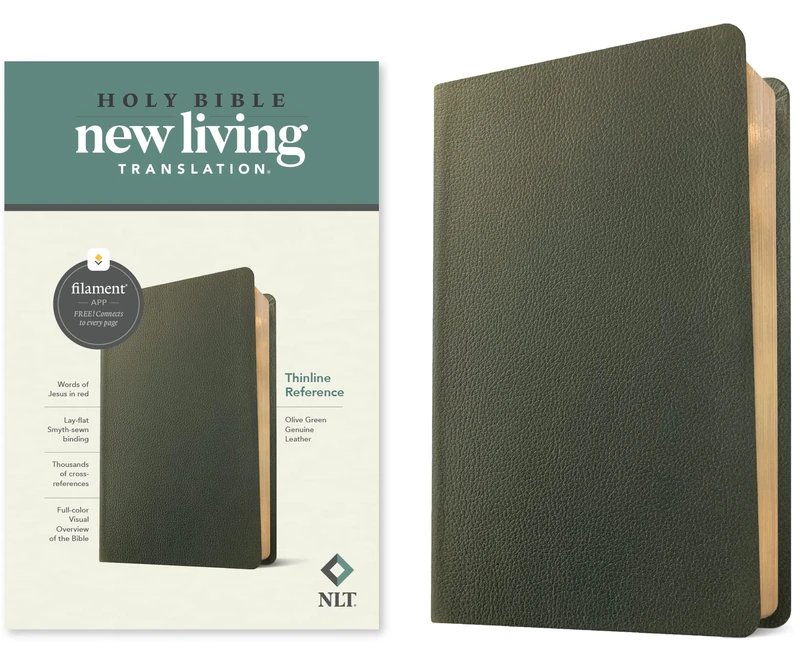 Tyndale NLT Thinline Reference Bible - Filament Edition Green - Image 1