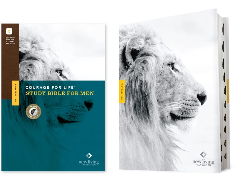 NLT Courage for Life Study Bible for Men, Filament-Enabled Edition (Hardcover, Indexed): New Living Translation, Filament Enabled