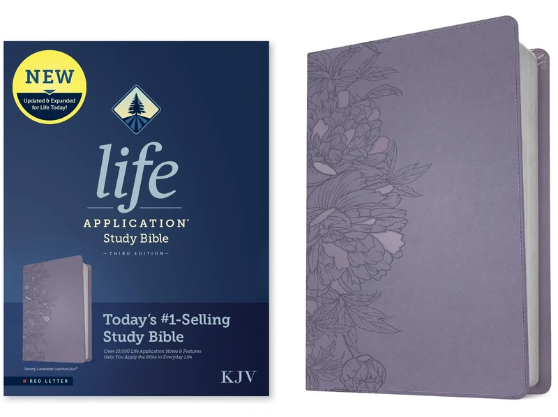KJV Life Application Study Bible, Third Edition (Red Letter, Leatherlike, Peony Lavender): King James Version, Peony Lavender, Leatherlike, Red Letter