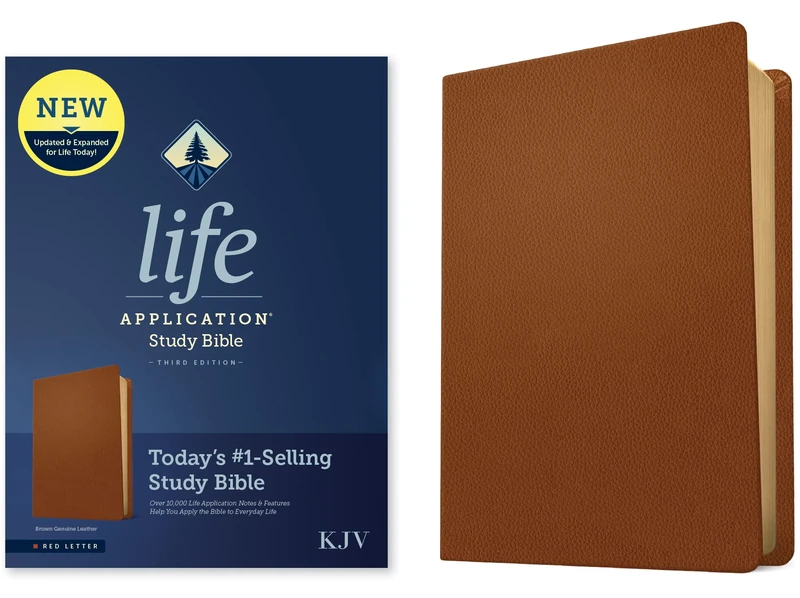 KJV Life Application Study Bible, Third Edition (Red Letter, Genuine Leather, Brown): King James Version, Brown, Genuine Leather, Red Letter
